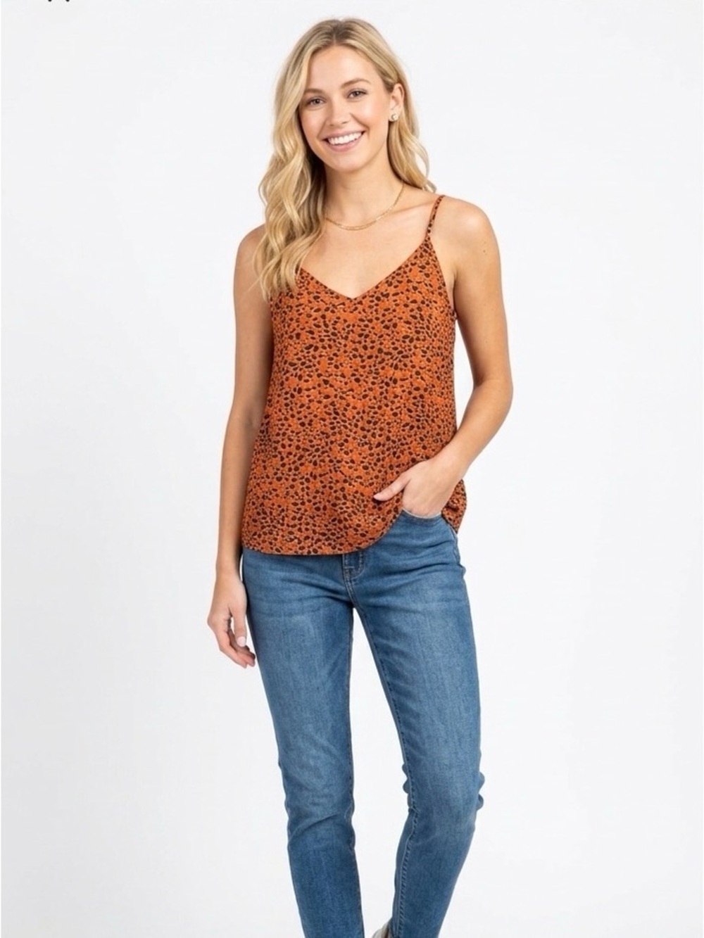 Entro Leopard Print Camisole size large